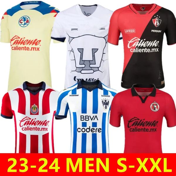 

size s-4xl liga mx 23 24 club america soccer jerseys leon third 2023 2024 mexico leon tijuana tigres unam chivas guadalajara cruz azul footb, Black;yellow