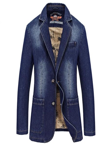 

autumn denim jacket blazer jacket men windbreaker jeans coat men slim fit chamarras para hombre plus size m4xl2695371, Black;brown