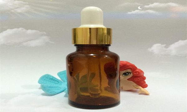 

30pcs/pack 20ml brown gss dropper bottles with white/bck ,aluminium head dropper for essential oil cosmetic liquid bottle6100404