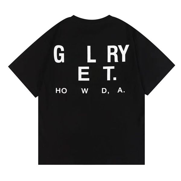 

2023 men's and women's fashion t-shirt letter printing trend casual loose short t-shirt half sleeve t-shirt black, White;black