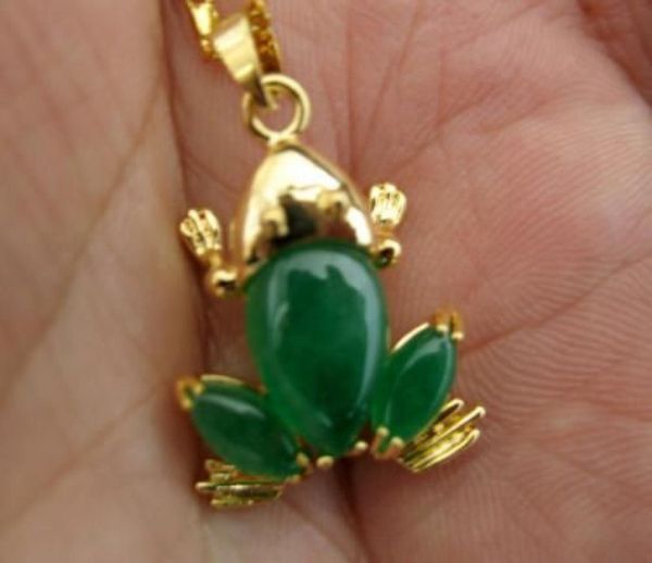

wonderful jewelry pretty handsome smart natural jade 18k gp pendant necklace7336695, Silver