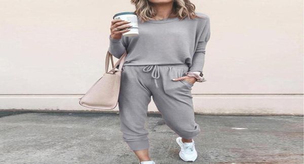 

women039s two piece pants pajama set women sleepwear lounge wear female loungewear nightwear ladies homewear sleep sweatshirt4652646, White