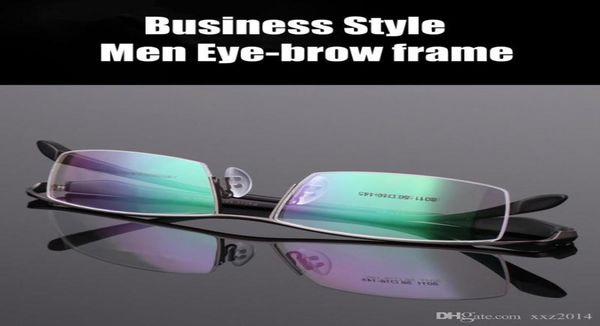 

new arrival concise business prescription glasses frame halfrim eyebrow glasses quality alloy ultra light durable male eyeglas4472062