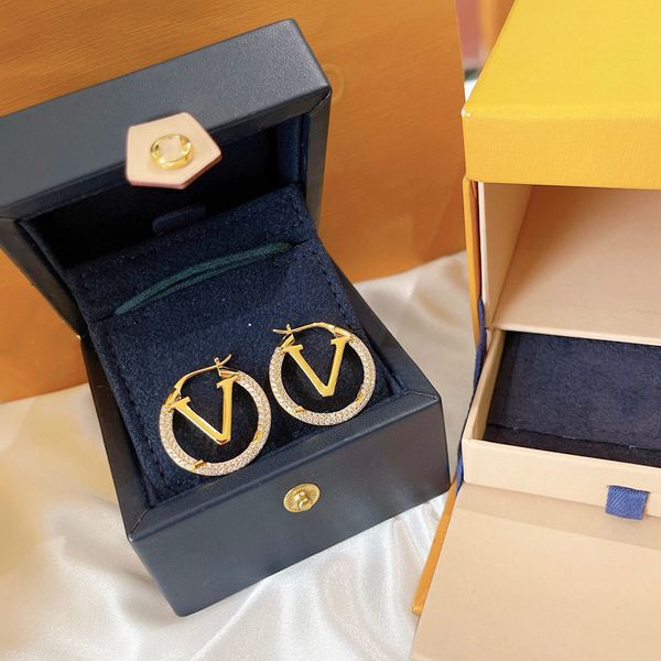 

designer earrings luxury earrings earrings designer for women charm letters design jewelry christmas gift jewelry temperament hundred fashio, Golden