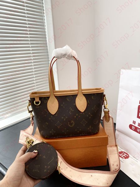 

mini the tote bag designer never shopping full handbag women cross body shoulder bag with coin wallet 2pcs set purse hand bag luxury leather