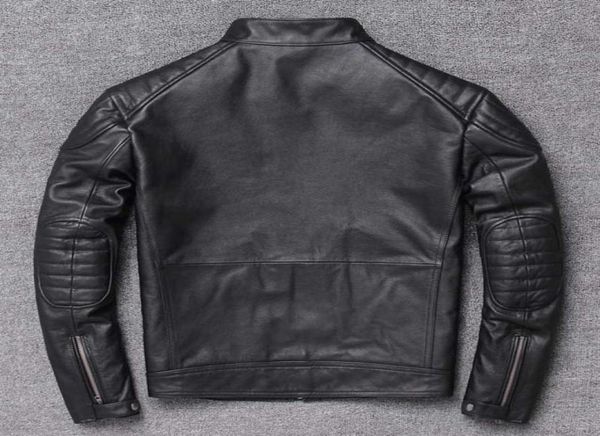

genuine jacket 200 real cow coat spring autumn vintage leather jackets for men chaqueta hombre l2286 kj592695085667252860, Black