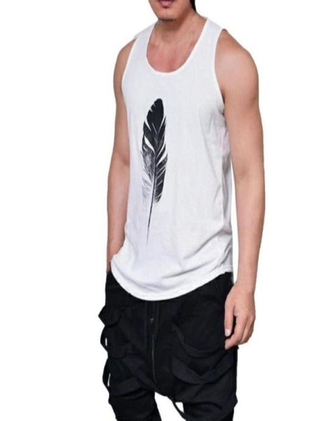 

2018 summer men muscle sleeveless tee shirt casual loose oneck tank fashion bodybuilding men clothes fitness vest male 01305998294675, White;black
