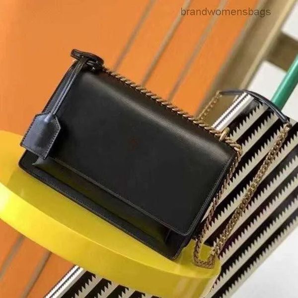 

2023 women handbag leather bag woman original box shoulder cross body messenger bags lady clutch purse, Black;red