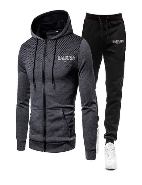 

men039s activewear men039s and pants straight casual suit grey blue red multicolor dots decor trend high street versatil4292297, Gray