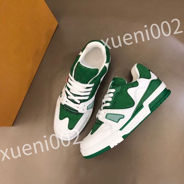 

2023 sneakers charlie rubber hand-crafted outsole fashion designer shoes calfskin canvas casual mens rd0803, Black