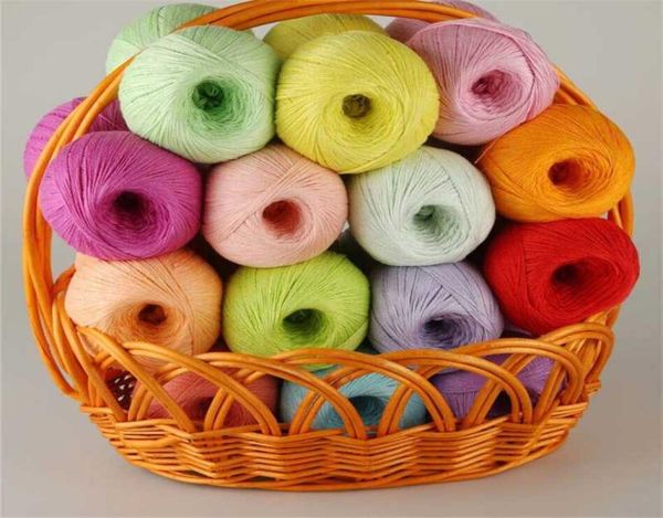 

yarn hilos cotton silk crochet thread skeins women summer dresses lace threads for knitting lurex luxruy clothes hand knit9544799, Black;white