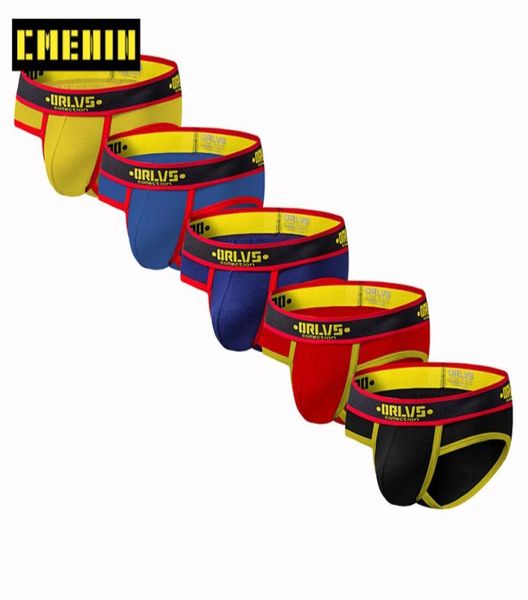 

5pcslot u convex cotton print soft undenwear men jockstrap briefs men039s lingerie bikini gay men underwear male jock str7321614, Black;white