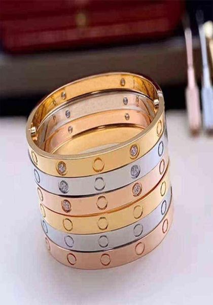 

plating 18k gold screwdriver love bracelet fashion woman cuff bangle 316l stainless steel jewelry4631031, Black