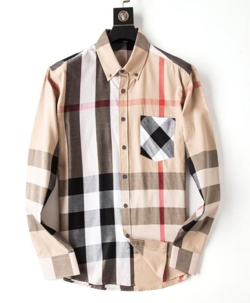 

2023 luxury designer men039s shirts fashion casual business social and cocktail shirt brand spring autumn slimming the most fas4620754, White;black