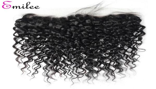 

emilee water wave lace frontal with baby hair peruvian human nonremy hair weft 134 frontal closure1075420, Black