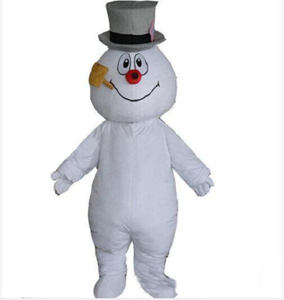 

2019 factory test frosty snowman mascot costume walking cartoon clothing 3459116, Red;yellow