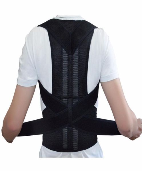 

adjustable back brace posture corrector back support shoulder belt men women aftb003 aofeite5704625