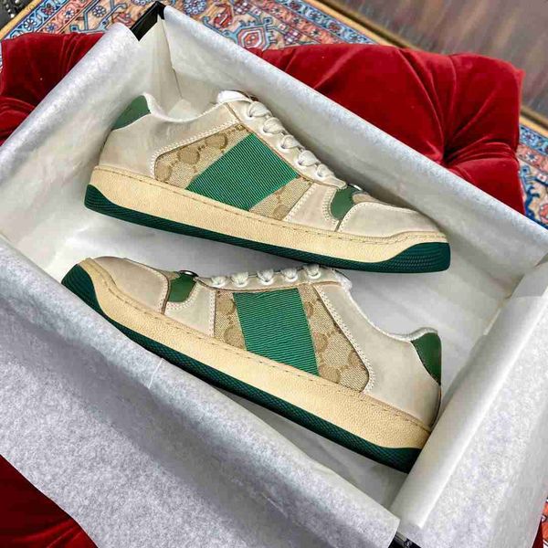 

screener casual shoes sneakers designer women men dirty shoes leather old sneaker beige ebony green fuchsia blue vintage treated