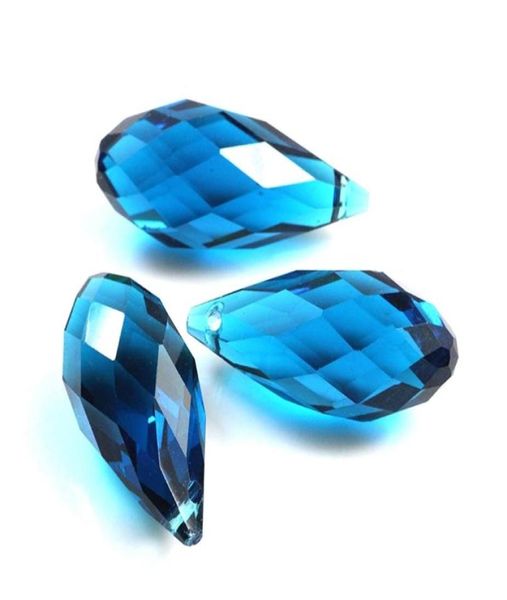 

100pcs crystal glass tear drop beads plating ab colors 10x20mm fit fashion jewelry necklace bracelet for diy 2009304761653, Black