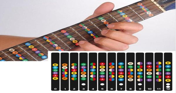

guitar fretboard notes map labels sticker fingerboard fret decals for 6 string acoustic electric guitarra7931735