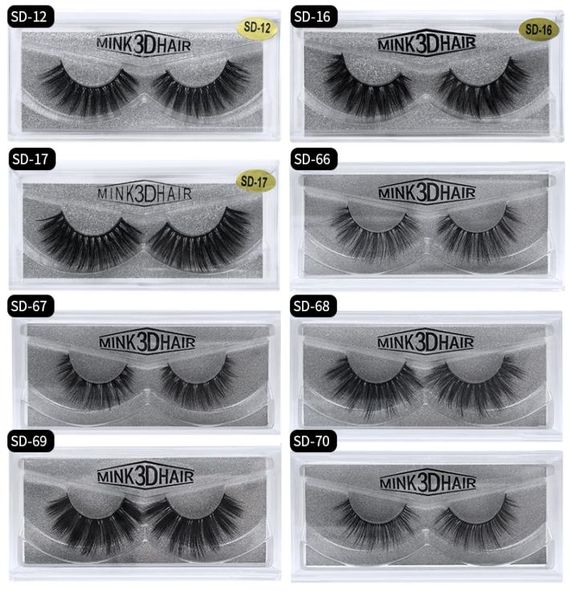 

3d false eyelashes handmade mink hair fake lashes makeup accessories 16 styles available drop yl0033942502