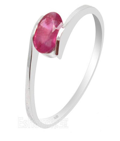 

100 natural genuine ruby gemestone fashionable silver ring 925 solid sterling silver ruby wedding ring gift for girl1225236, Golden;silver