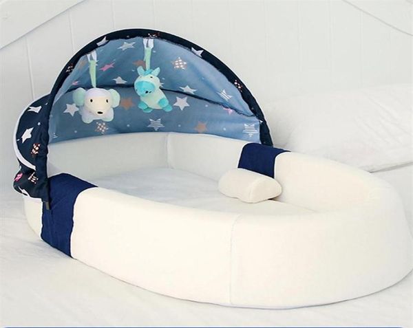 

baby cribs portable nest bed crib foldable movable born bumper protection antipressure lounger with mosquito net269z9028502