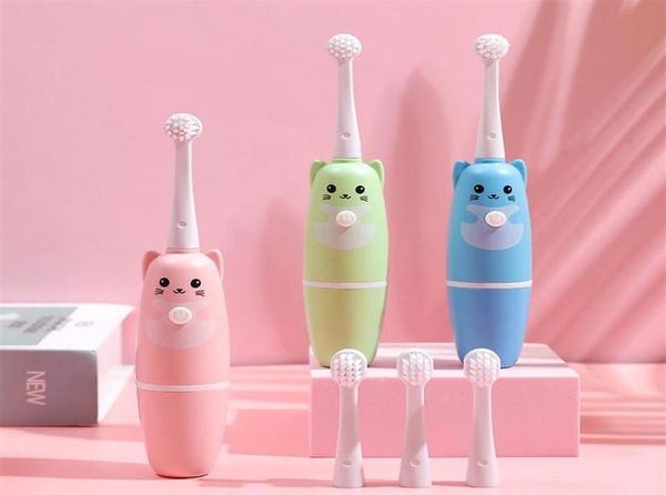 

epacket children039s electric toothbrush cartoon pattern children with soft replacement head296i3104163