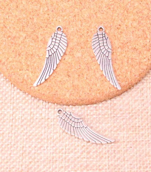 

92pcs charms angel wings 319mm antique making pendant fitvintage tibetan silverdiy handmade jewelry7358751, Bronze;silver