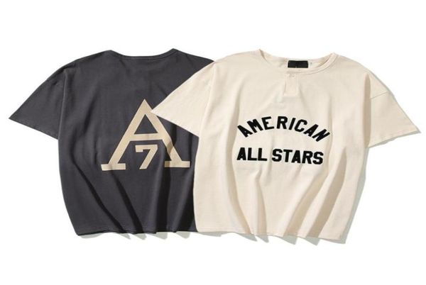 

henry collared all stars flocking american printing casual t shirt summer short sleeves for men and women63632794560286, White;black