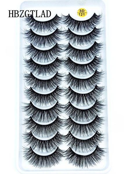 

2019 new 10 pairs 100 real mink eyelashes 3d natural false eyelashes mink lashes soft eyelash extension makeup kit cilios 1212450017