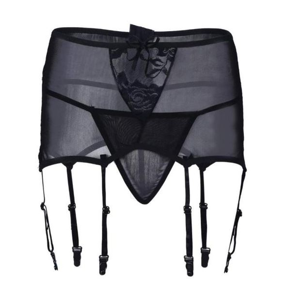 

women039s panties women lingerie briefs high waisted lace garter panty sock belt holder fastener suspender with gstring1820120, Black;pink