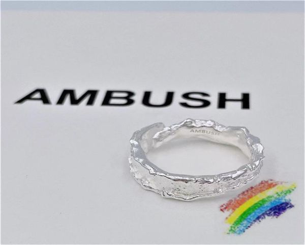 

irregular sterling men women ring streetwear cuff0123453227449, White