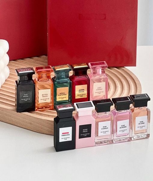 

perfume fragrance 10x75ml gift set peach neroli fabulous rose prick oud wood white suede cherry 10pcs copy brand lo7197735
