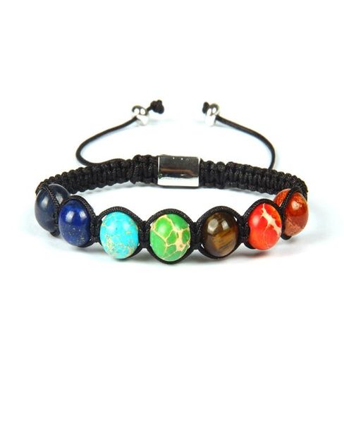 

jewelry shambhala bracelet 10 pieces whole 8mm natural stone beads 7 chakra healing stone yoga meditation macrame bracelets2293222, Golden;silver