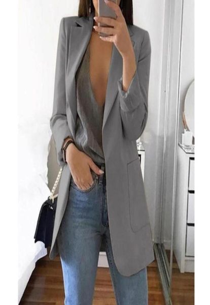 

2020 fashion s new arrival women casual slim business blazer suit female coat jacket outwear for office lady autumn a668390401, White;black