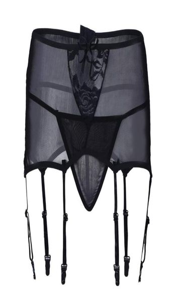 

women039s panties women lingerie briefs high waisted lace garter panty sock belt holder fastener suspender with gstring6052413, Black;pink