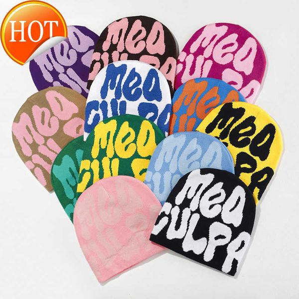 

wholesale custom winter warm cuffless skull cap mea jacquard acrylic knitted beanie hats, White;pink