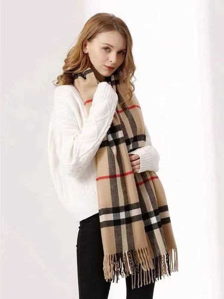 

factory b urbbery winter and autumn fashion scarves for women men classic khaki plaid scarf women's double sided imitation cashmere ver, Blue;gray