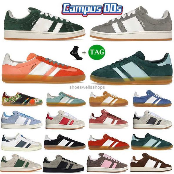 

gazelle bold casual shoes designer running shoe campus 00s suede sneakers mens platform shoe pink glow crystal grey dark green cloud white m