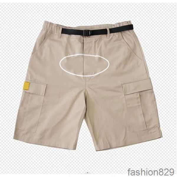

men's plus size shorts demon island loose boat print multi pocket work shorts street fashion hip hop skateboarding casual women's, Blue
