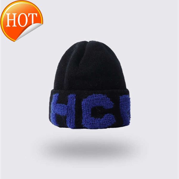 

selling custom letter autumn winter all-match merino wool thick warm sports plain knit beanie hat, White;pink