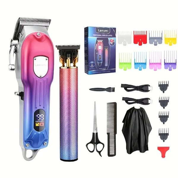 

cordless professional hair clippers kit: the perfect haircut for men, every time
