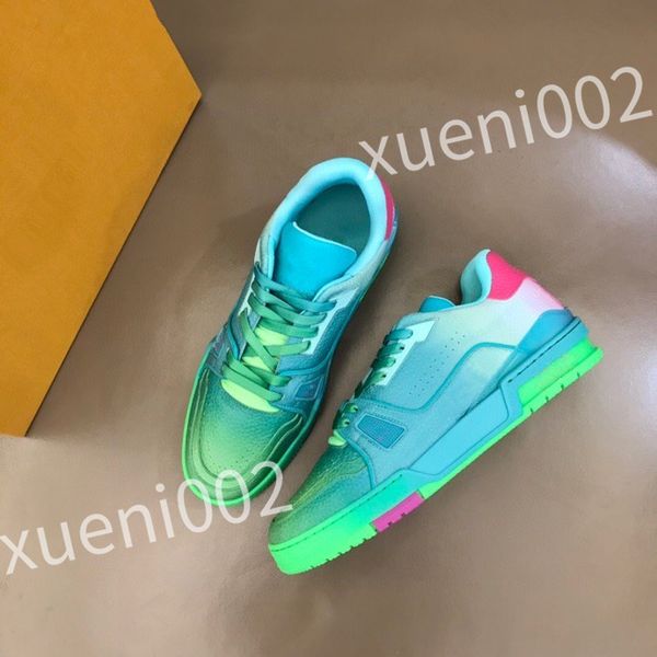 

2023 luxury designer fashion cowhide men women sneakers fashion trend casual shoes summer mens board shoes sports shoes rd0632, Black