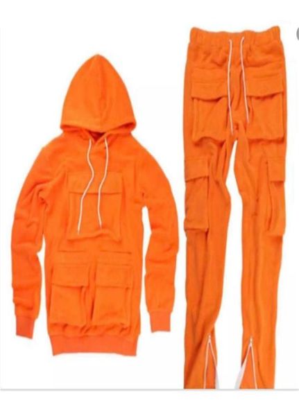 

men039s tracksuits warm fleece men tracksuit 2 piece hoodies and baggy pants mens sweat suits set us size jogger sets for cloth4396625, Gray