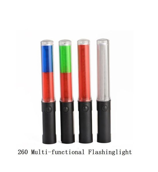 

outdoor road safety multifunctional led traffic light flashlight baton bottom magnet led warning wand7560829