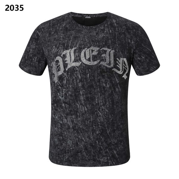 

designer mens pp skull diamond t shirts short sleeve brand spring and summer high o-neck quality skulls tshirt tees phillipao8j, White;black