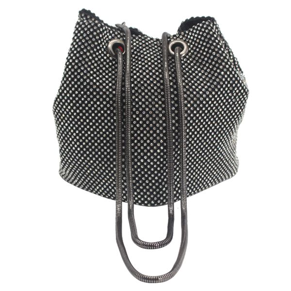 

evening bags woman clutch small korean style diamante crystal bucket shape bag 230804