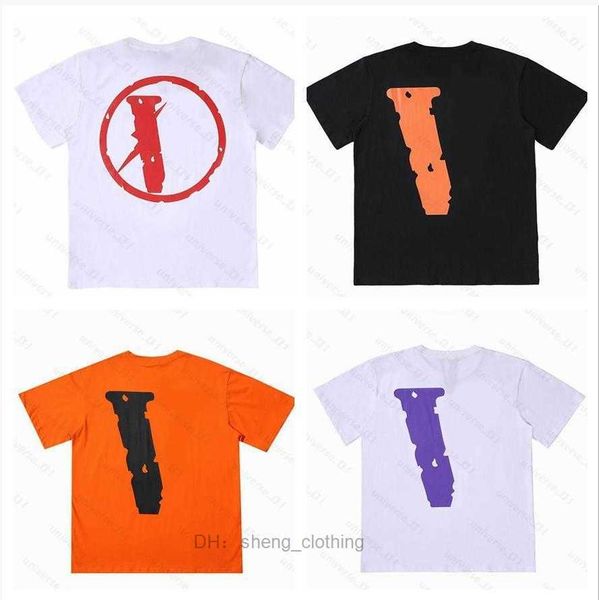 

v lone summer mens womens designers t shirts loose fashion brands man s casual shirt clothing polos shorts sleeve clothes wjpb, White;black