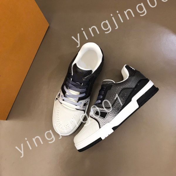 

2023 mens new sneakers fashion trend oblique side classic floral designer casual versatile mens outdoor driving airport walking rd220631, Black